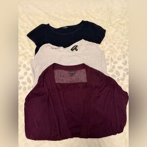Express Women's sweater Set - Navy, Gray, and Purple
